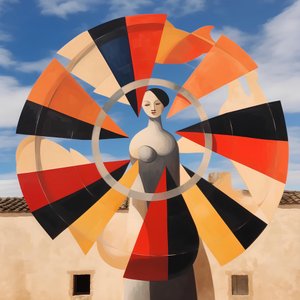 Donna elegante - Cielo geometrico da Avanesova Elena