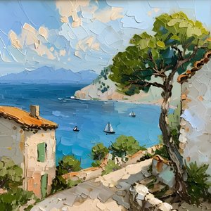 Idilliaco paesino mediterraneo da Avanesova Elena