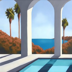 Paesaggio di palme