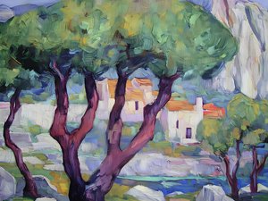 Vista sul villaggio mediterraneo da Avanesova Elena