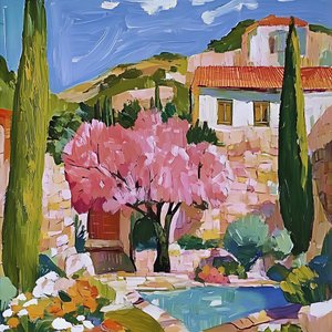 Il Villaggio dei Fiori Rosa da Avanesova Elena