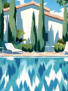 Riflessi a bordo piscina da Avanesova Elena