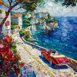 Red Car - Costa mediterranea