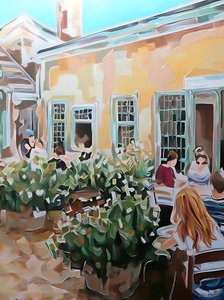 Terrazza del caffè estivo