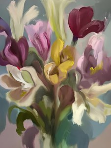 Bouquet floreale dai colori vivaci da Avanesova Elena