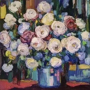 Bouquet floreale dai colori vivaci da Avanesova Elena