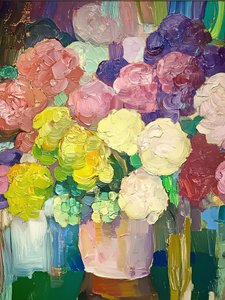 Bouquet floreale dai colori vivaci da Avanesova Elena