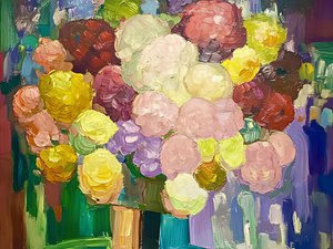 Bouquet di fiori dai colori vivaci da Avanesova Elena