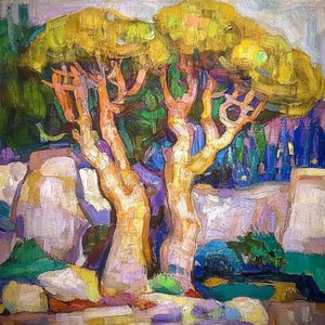 Alberi dai colori vivaci da Avanesova Elena