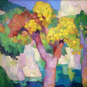 Un vivace paesaggio estivo da Avanesova Elena
