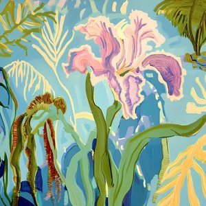 Iris tropicale dai colori vivaci da Avanesova Elena