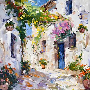 Una vivace strada di paese da Avanesova Elena