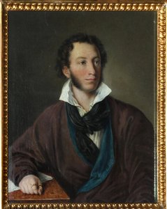 Ritratto dello scrittore Alexander Pushkin (1799-1837) da Avdotya Petrovna Yelagina