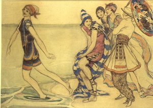 La festa sulla spiaggia da Averil Mary Burleigh