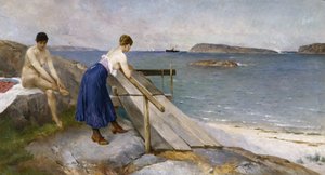 Donne che fanno il bagno da Axel Hjalmar Ender