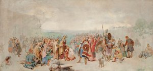 Il battesimo di Olof Skötkonung a Husaby da Sigfrido di Svezia da Axel Kulle
