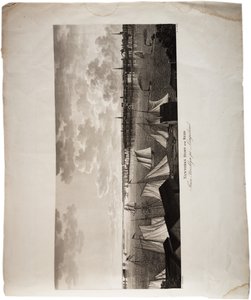 Porto di New York, da Brooklyn a Long Island, da un Atlante degli Stati Uniti, 1824 da Axel Leonhard Klinckowström