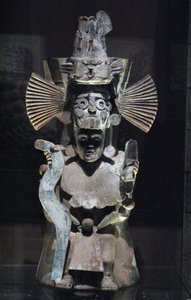 Bruciatore di incenso a forma del dio Tlaloc, Tlahuac, periodo postclassico tardo, c.1500 da Aztec