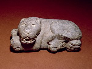 Giaguaro reclinato, 1440-1521 da Aztec