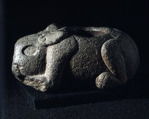 Arte azteca: Ometochtli, dio coniglio capo dell