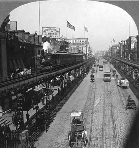 The Bowery, New York, USA, 1900