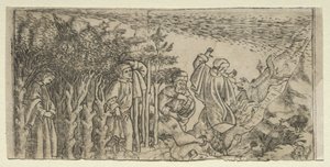 Dante Perso nel Bosco: Fuga e Incontro con Virgilio, Canto I, 1481 da Baccio Baldini