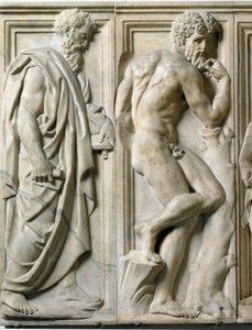 Profeta e Ignudo Basso rilievo in marmo di Baccio Bandinelli (1493-1560) da Baccio Bandinelli