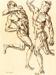 Due studi di nudo maschile