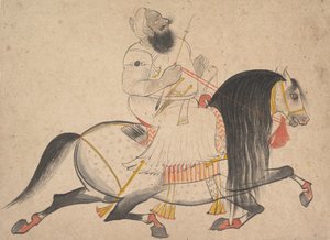 Ritratto equestre di un nobile da Bakhta