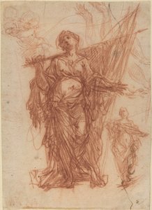 Santa Femminile che Porta uno Stendardo [recto] da Baldassare Franceschini