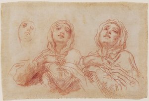 Studi per la Testa della Vergine, c.1680 da Baldassare Franceschini