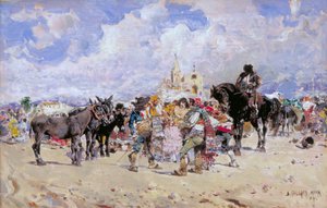 Il mercato di Granada, c1869-1902 da Baldomer Galofre Gimenez