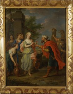 Eliezer e Rebecca al pozzo da Balthasar Beschey