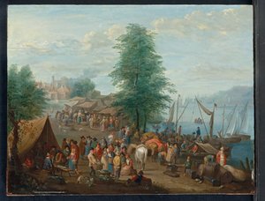 Il Mercato del Pesce da Balthasar Beschey