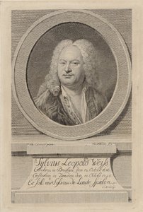 Ritratto di Sylvius Leopold Weiss da Balthasar Denner
