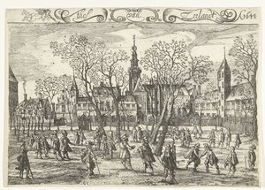 Il cortile della Zelanda a Middelburg, 1644 da Balthasar Florisz. van Berckenrode