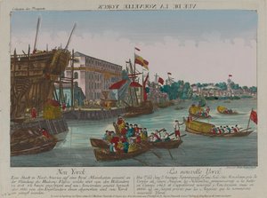 ?Vista di New York?, circa 1776 da Balthasar Friedrich Leizelt