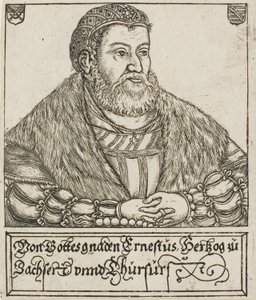 Ernesto, da Duchi ed Elettori di Sassonia da Balthasar Jenichen