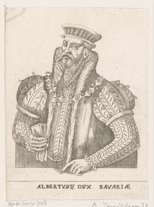 Ritratto di Alberto V, duca di Baviera da Balthasar Jenichen