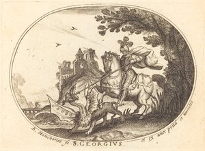 San Giorgio e il drago da Balthasar Moncornet
