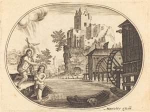 Il battesimo di Cristo da Balthasar Moncornet