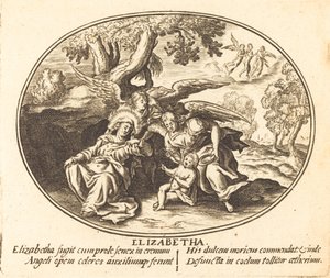 La Fuga di Santa Elisabetta con il Bambino San Giovanni da Balthasar Moncornet