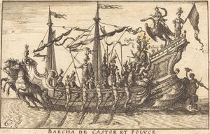 Barca di Castore e Polluce da Balthasar Moncornet after Remigio Cantagallina