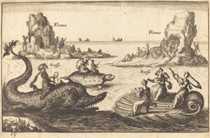 Dee sul fiume da Balthasar Moncornet after Remigio Cantagallina