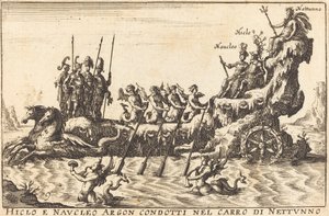 Hiclo e Naucleo Argon condotti nel carro di Nettuno da Balthasar Moncornet after Remigio Cantagallina
