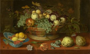 Natura morta con cesto di frutta, 1622 da Balthasar van der Ast