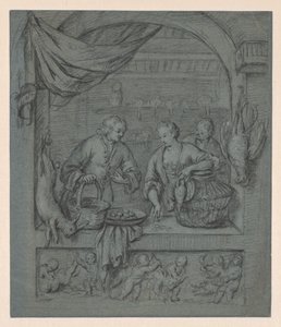 Il venditore di uccelli da Balthasar van der Ast