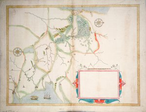 Irlanda centrale, Dublino a Sligo, c.1600 da Baptista Boazio