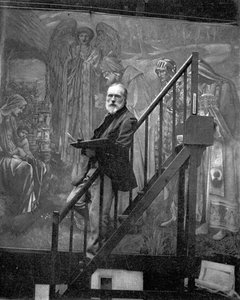 Sir Edward Burne-Jones dipinge 