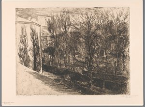 Vista dal mio atelier da Barbara Elisabeth van Houten (signed by artist)